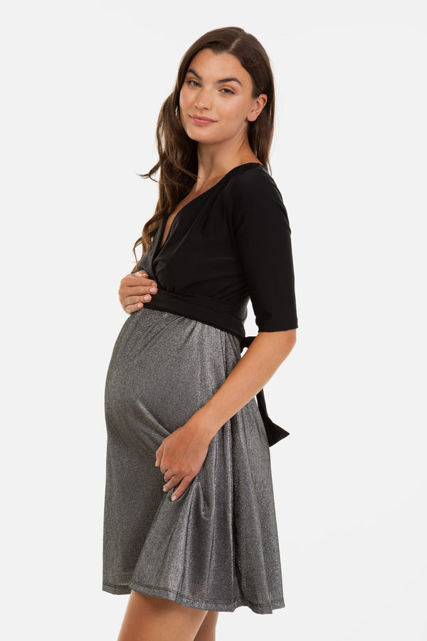 Блестяща рокля за бременни и кърмещи