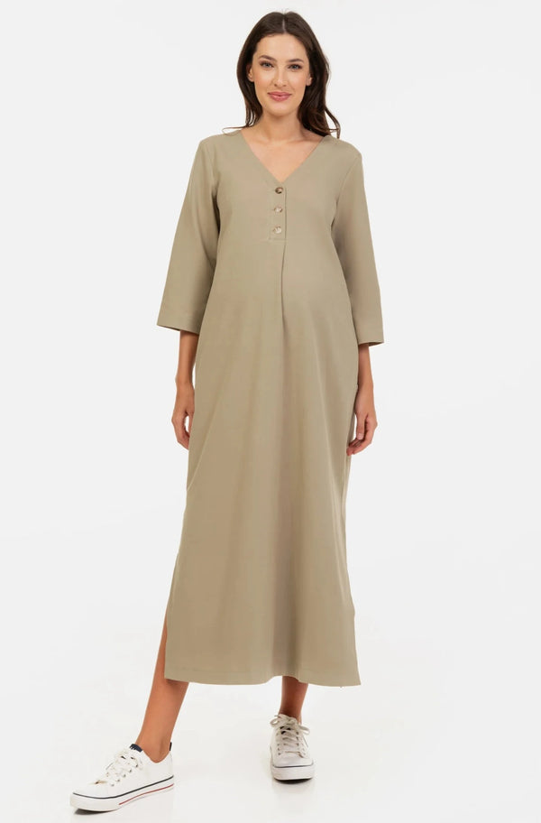 Миди рокля за бременни и кърмещи - каки