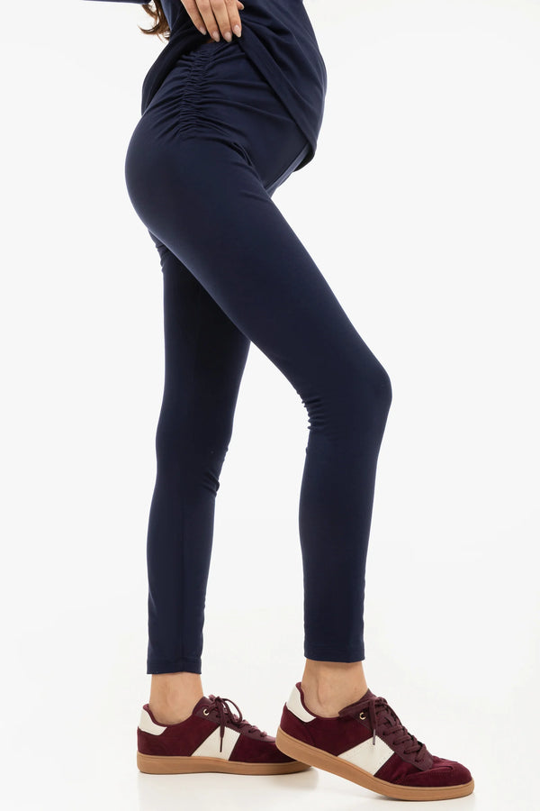 Памучен клин за бременни - тъмносин