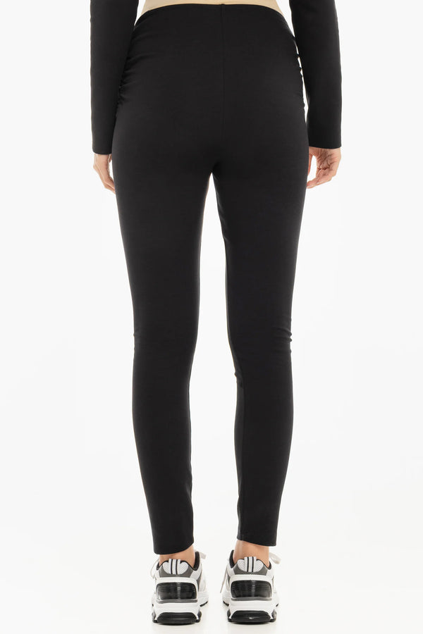 Памучен клин за бременни - черен