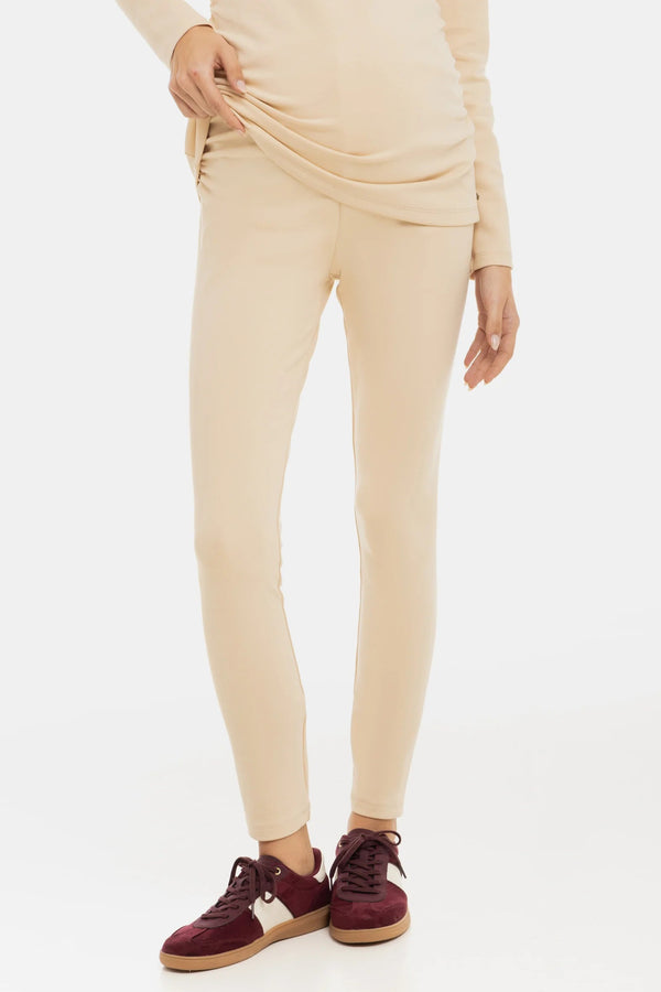 Памучен клин за бременни - бежов