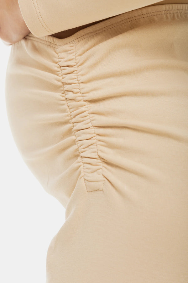 Памучен клин за бременни - бежов