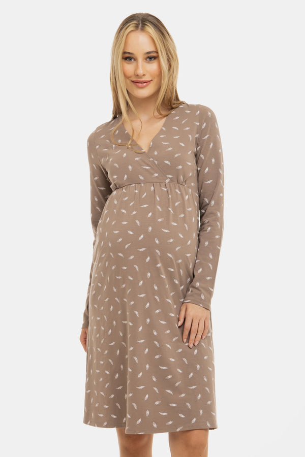 Нощница за бременни и кърмещи - Пера