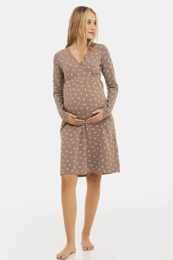 Нощница за бременни и кърмещи - Пера