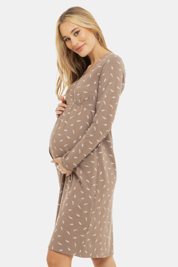 Нощница за бременни и кърмещи - Пера