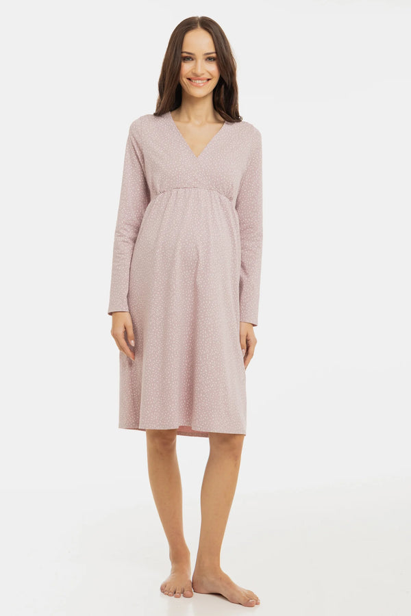 Нощница за бременни и кърмещи - Конфети