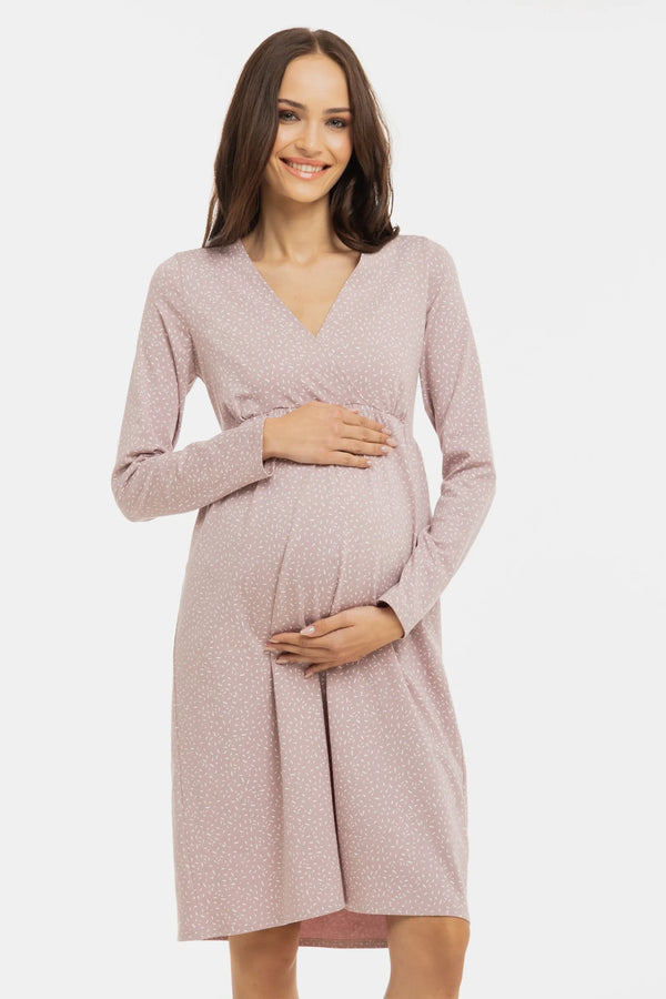 Нощница за бременни и кърмещи - Конфети