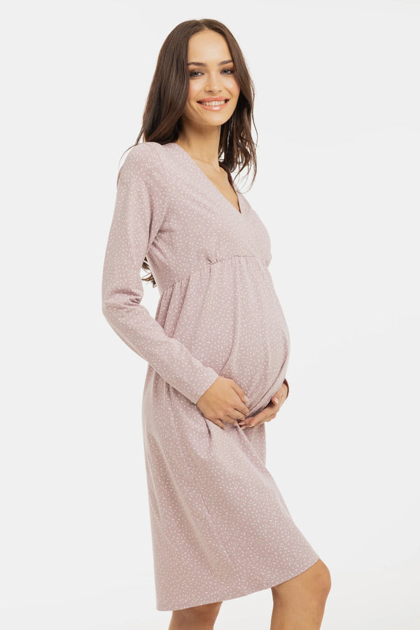 Нощница за бременни и кърмещи - Конфети