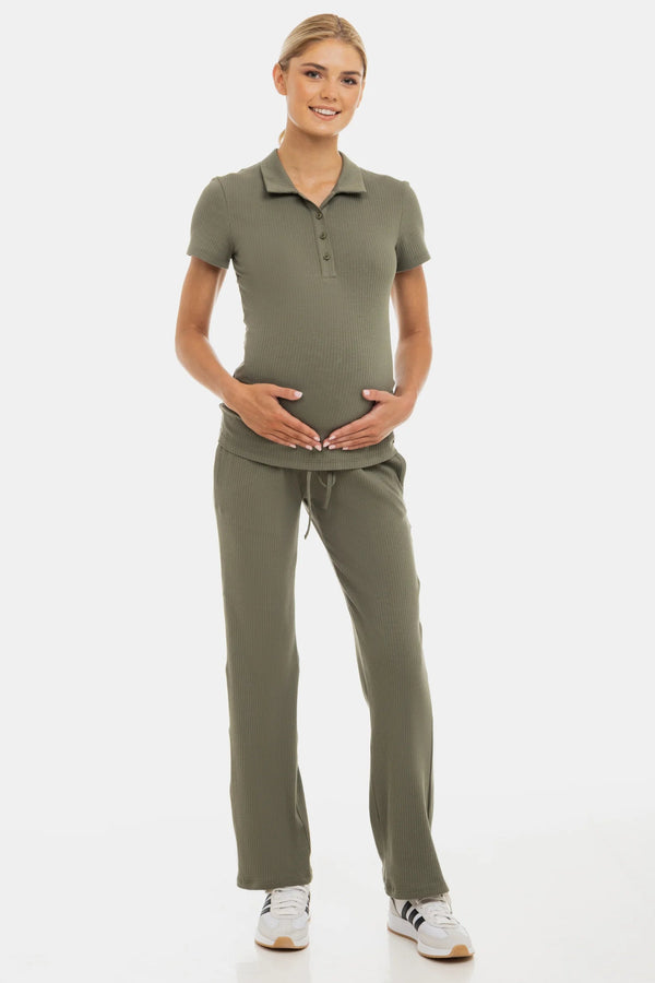 Рипсен панталон за бременни - каки