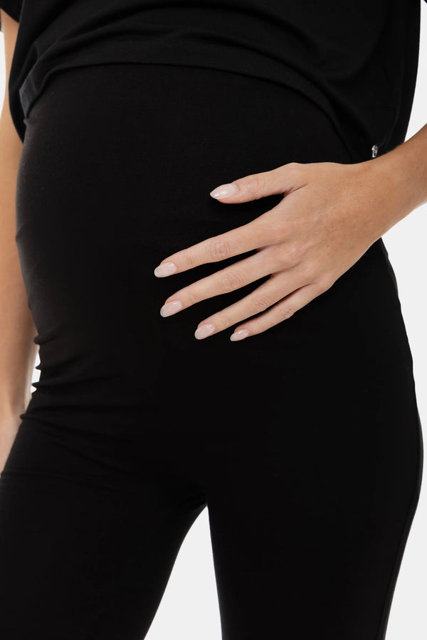 Мек двоен клин за бременни - черен