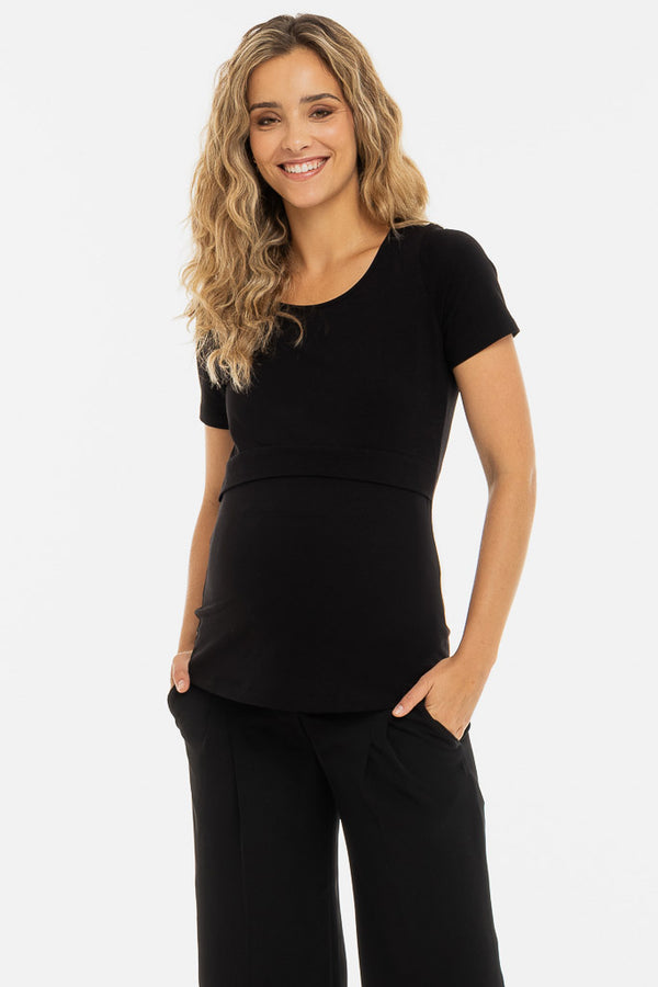 Памучнa тениска за бременни и кърмещи