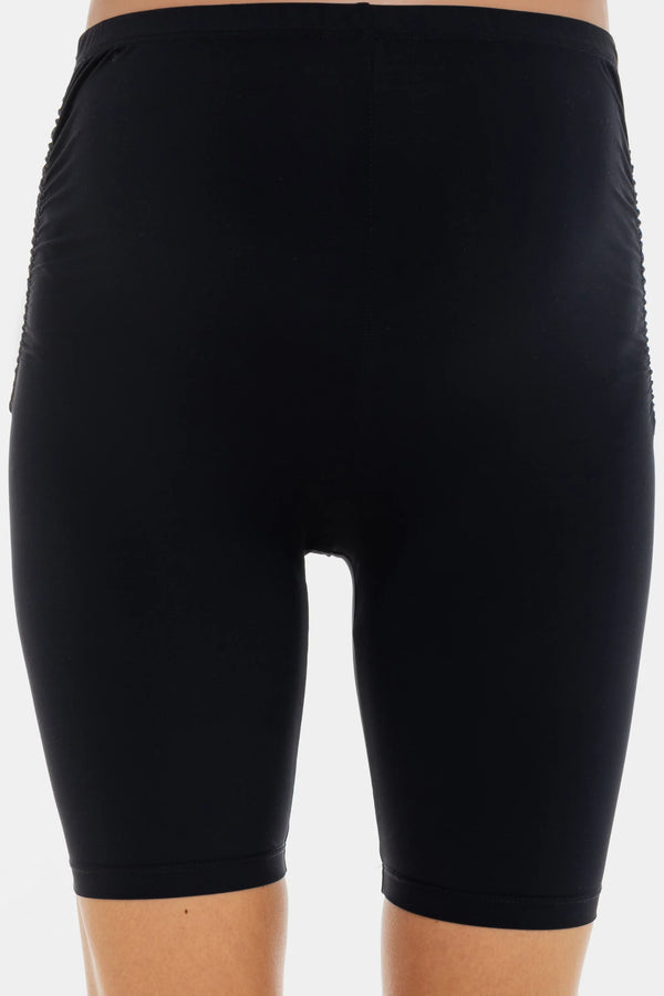 Къс клин за бременни с набори - тъмносин