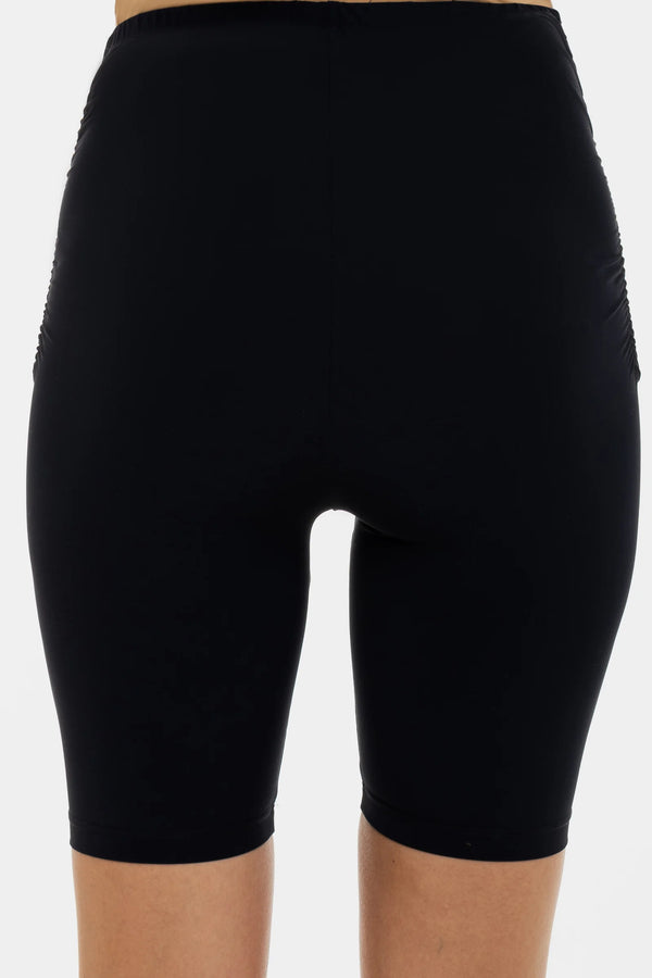 Къс клин за бременни с набори - тъмносин