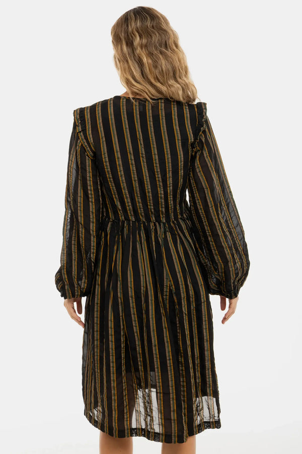 Официална рокля за бременни с десен