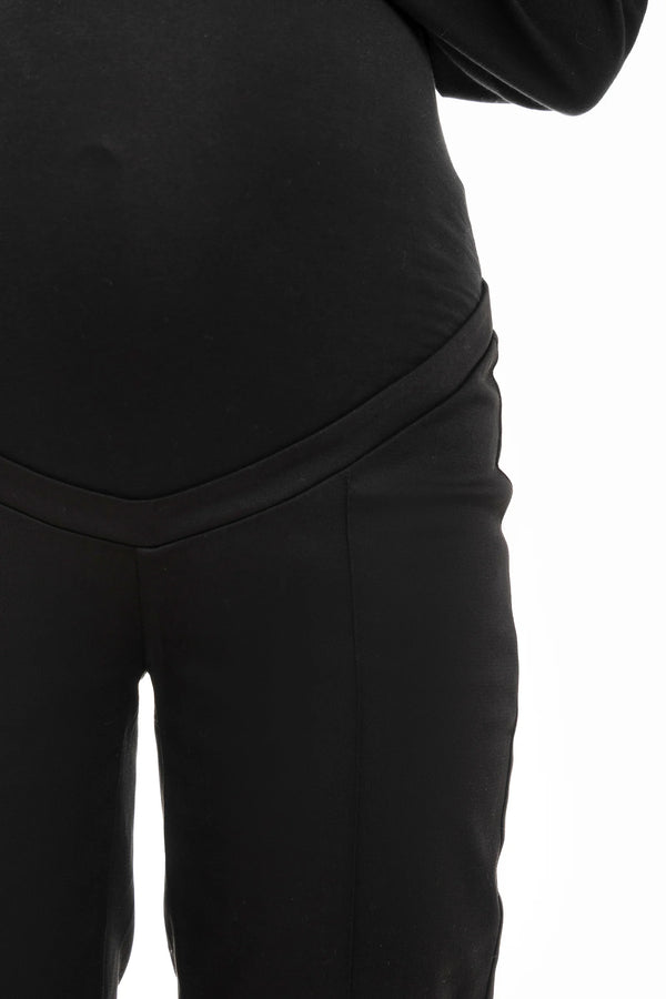 Памучен еластичен панталон за бременни