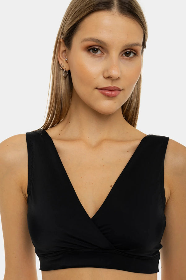 Черен сутиен за кърмачки и бременни