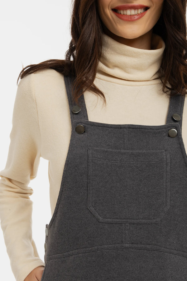 Плетен сукман за бременни и кърмещи - сив