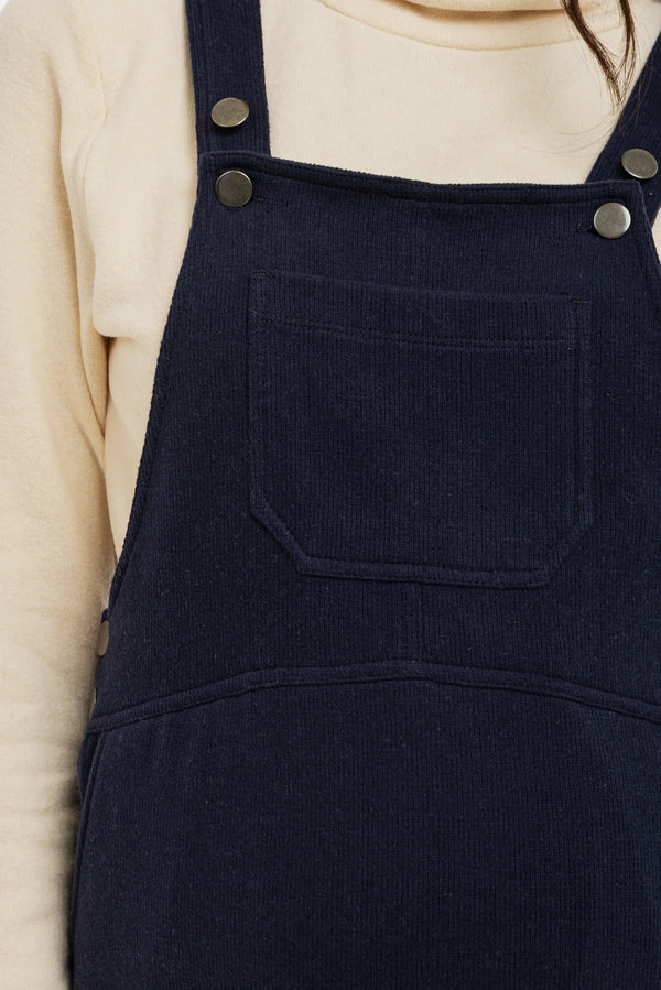 Плетен сукман за бременни и кърмещи - тъмносин