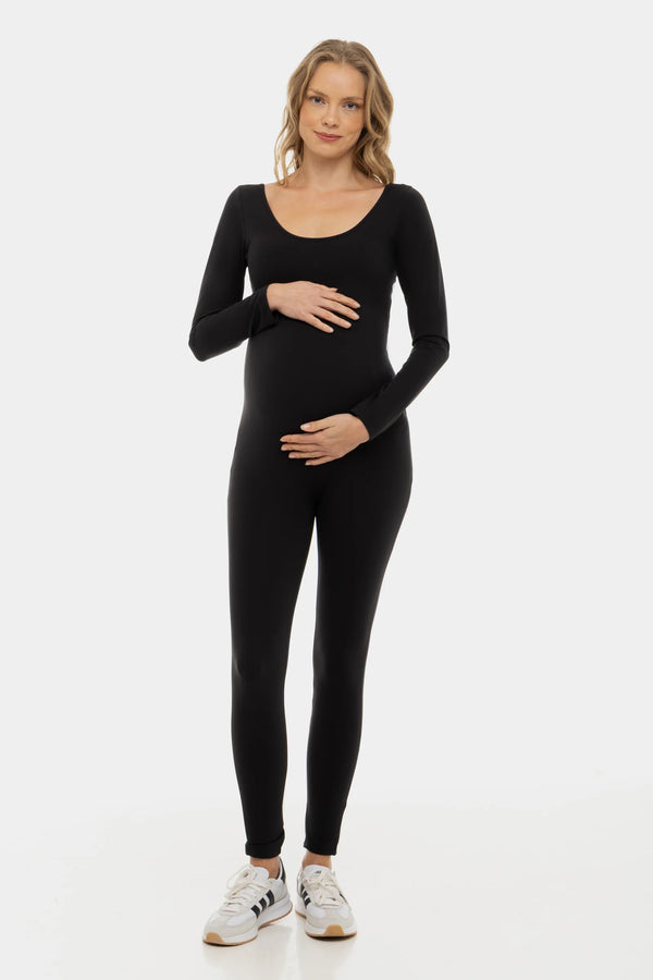 Оформящ гащеризон с дълъг ръкав за бременни