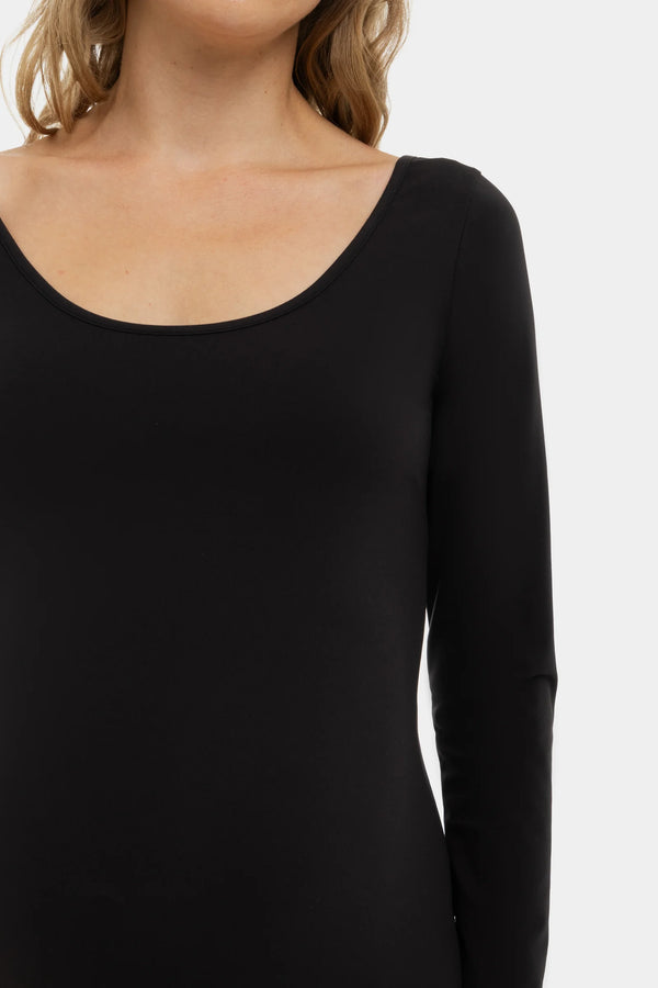 Оформящ гащеризон с дълъг ръкав за бременни