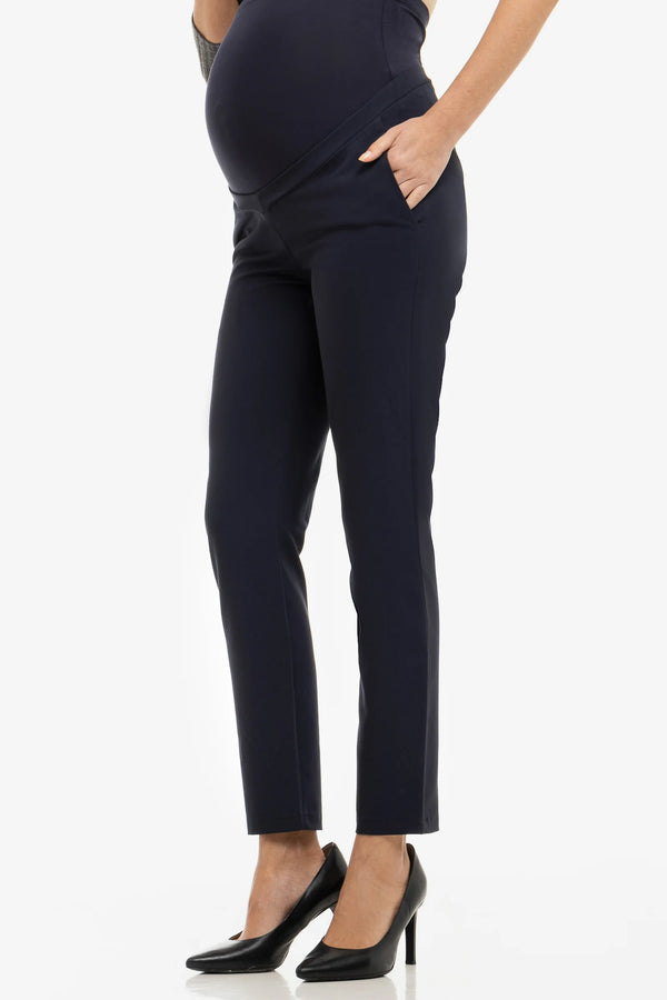 Тъмносин панталон за бременни