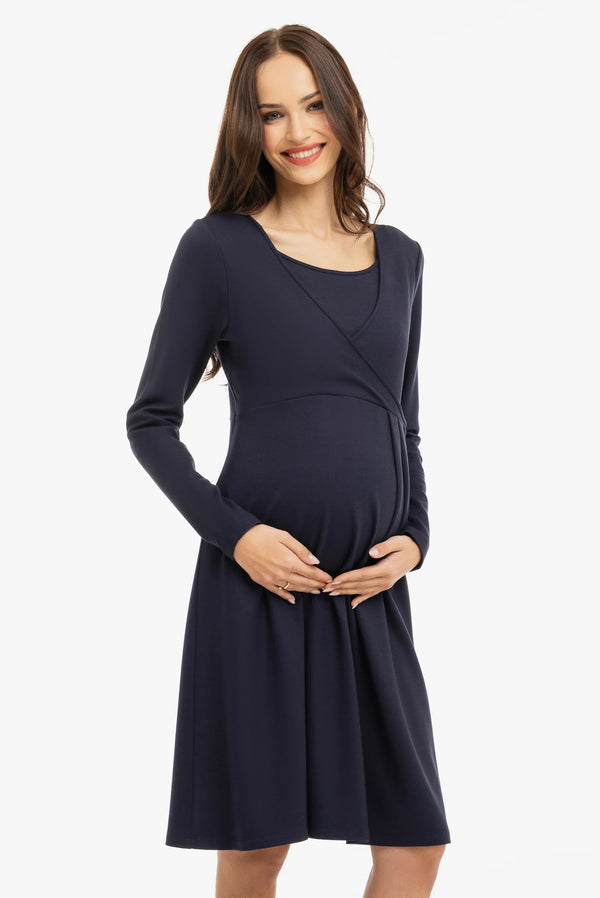 Рокля за бременни и кърмещи с възел