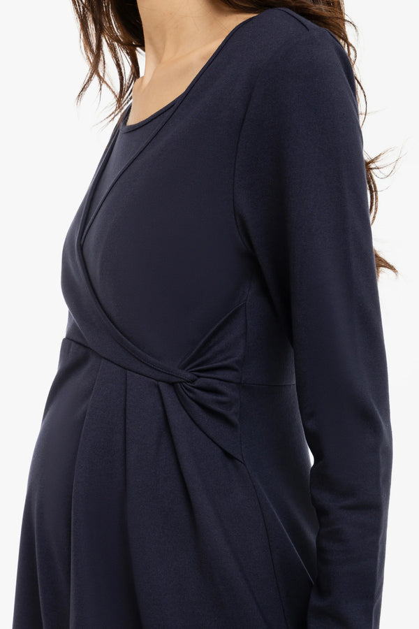 Рокля за бременни и кърмещи с възел