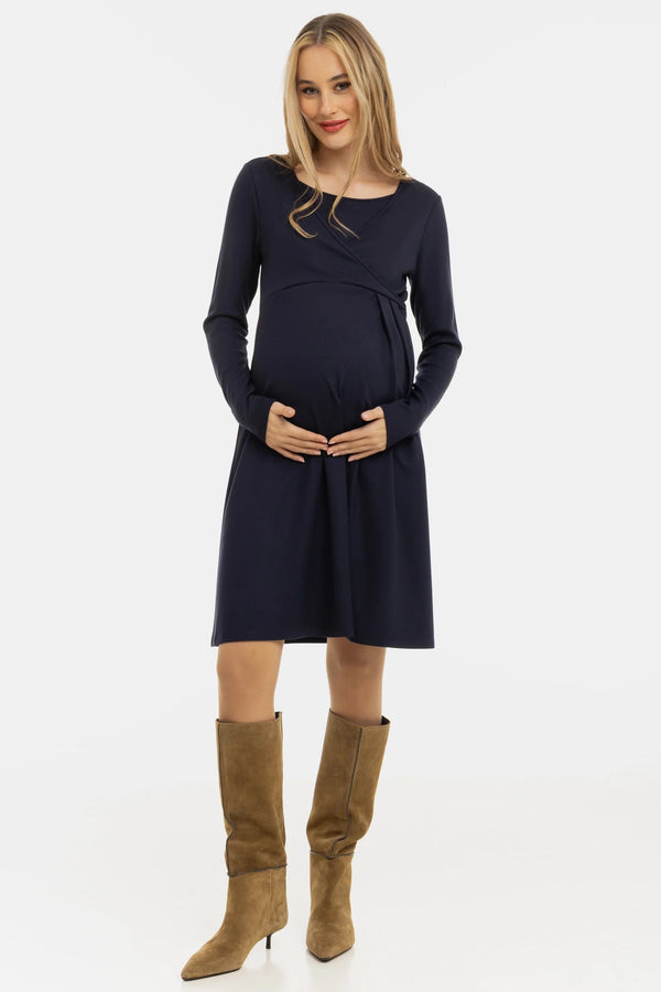 Рокля за бременни и кърмещи с възел