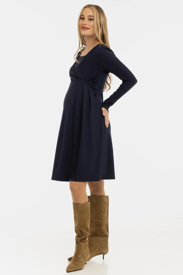 Рокля за бременни и кърмещи с възел