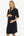 Maternity and nursing shirt-dress - navy rolled sleeves