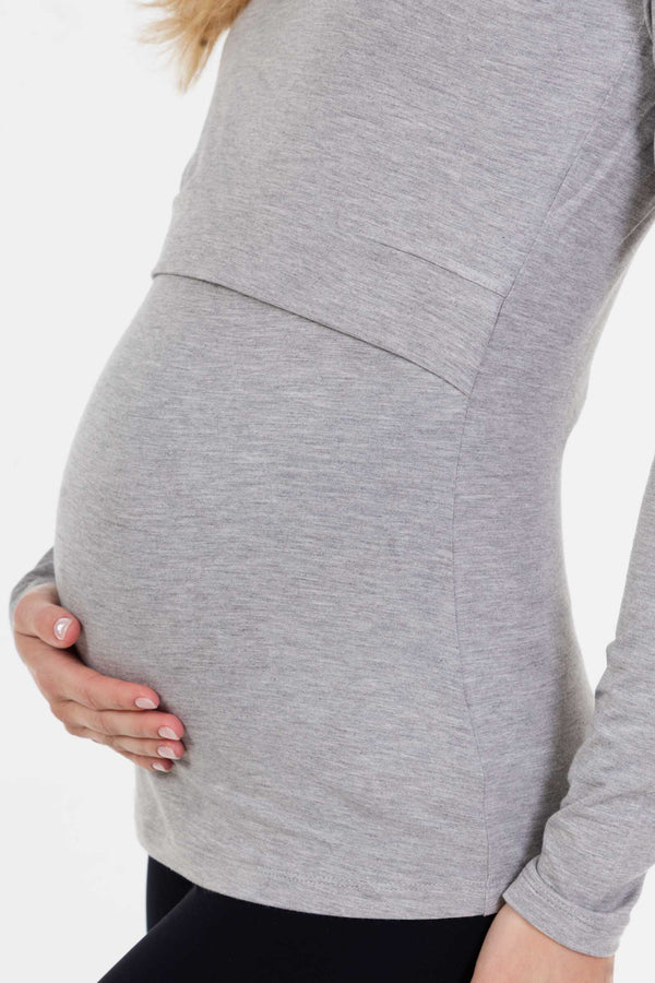 Блуза от трико за бременни и кърмещи