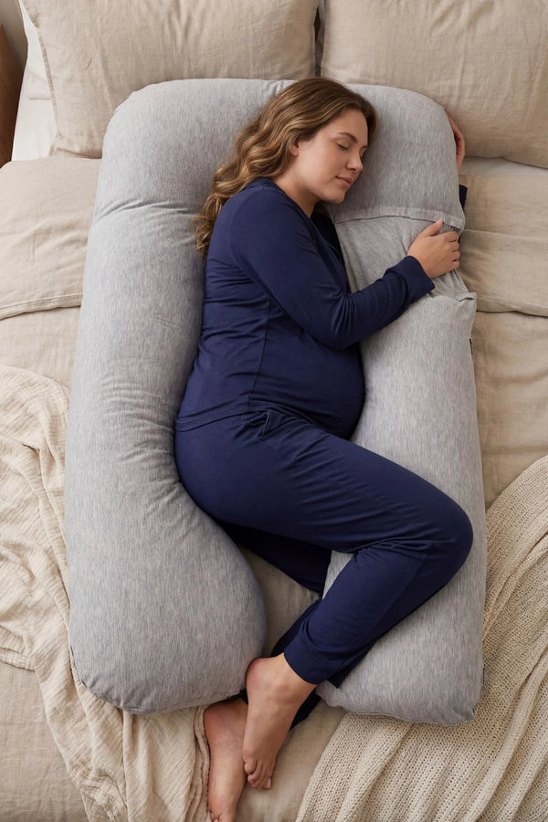 Възглавница за бременни и кърмене 3 в 1 - сива