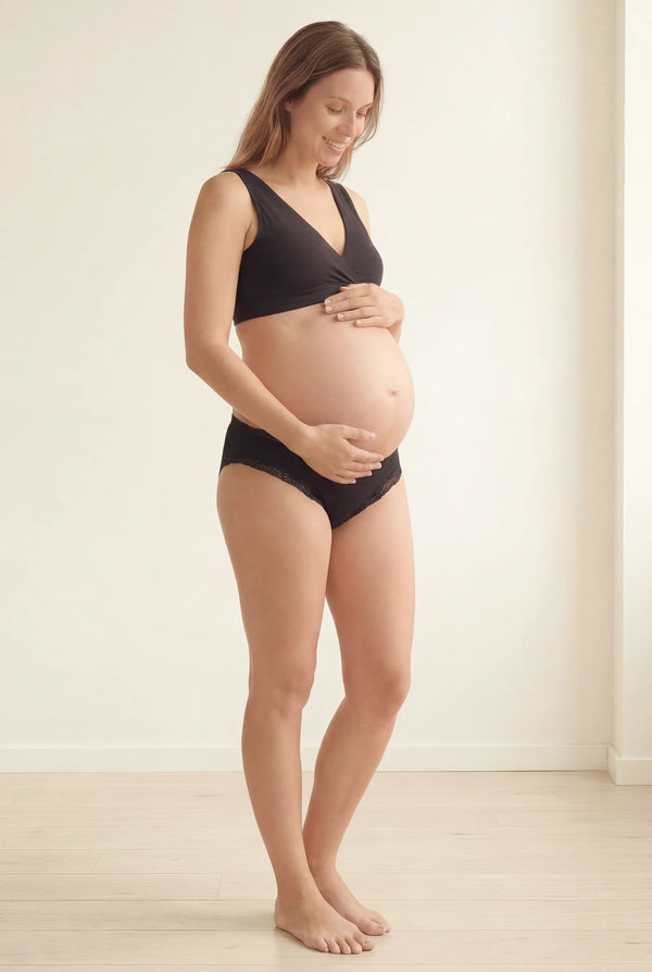Памучни бикини с ниска за бременни