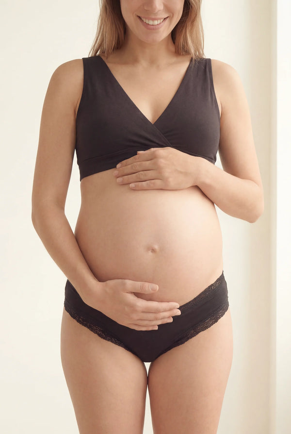 Памучни бикини с ниска за бременни