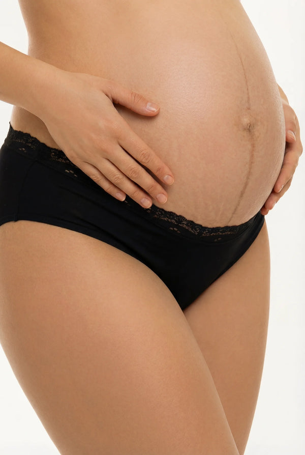 Памучни бикини с ниска за бременни
