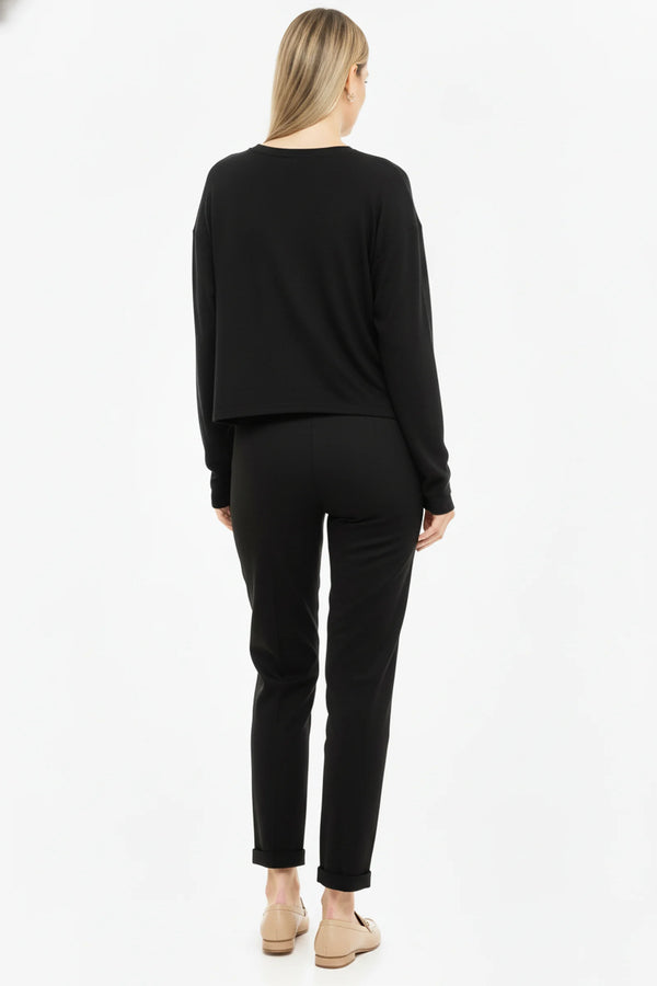 Памучен еластичен панталон за бременни