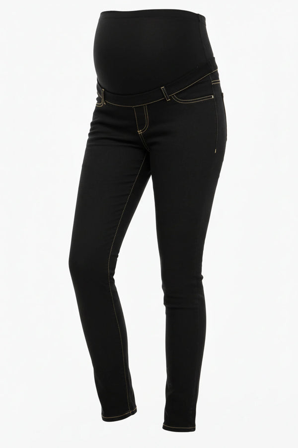 Еластични дънки за бременни със свалящ се колан