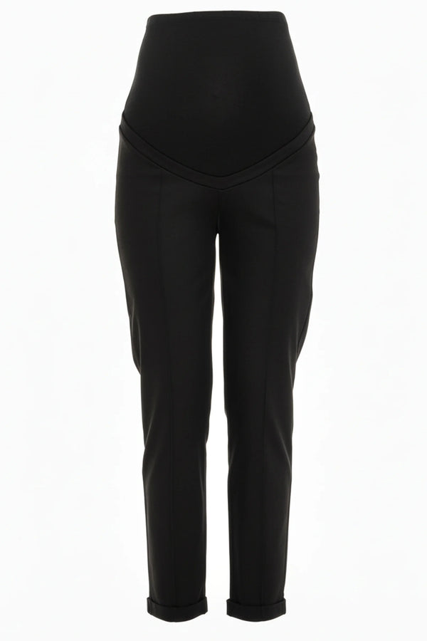 Памучен еластичен панталон за бременни