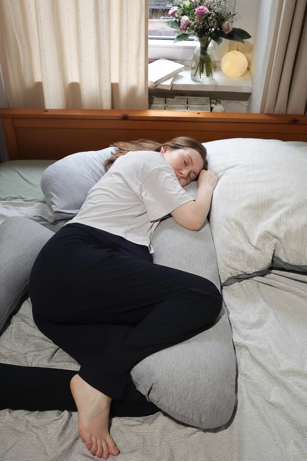 Възглавница за бременни и кърмене 3 в 1 - сива