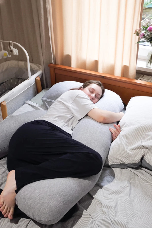 Възглавница за бременни и кърмене 3 в 1 - сива