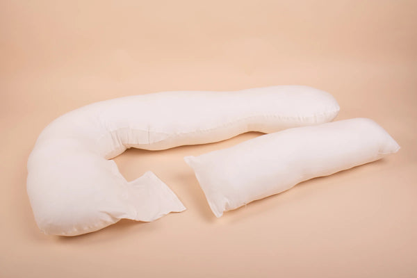 Възглавница за бременни 3 в 1 - органичен памук - екрю