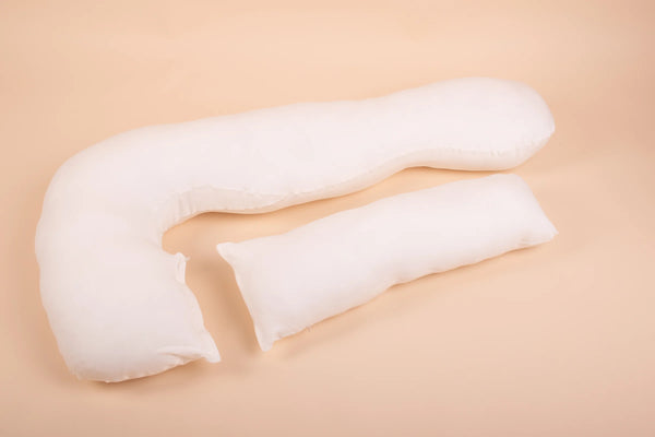 Възглавница за бременни 3 в 1 - органичен памук - екрю