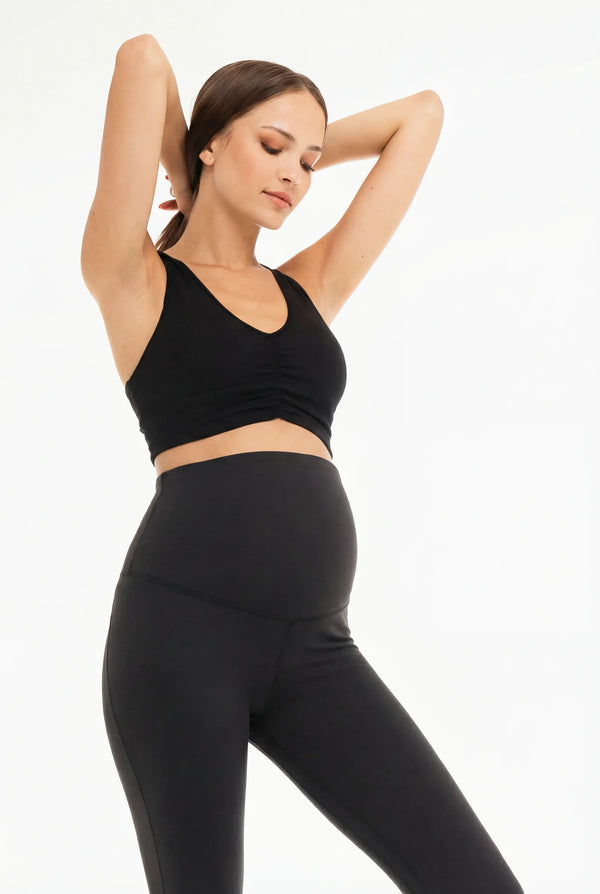 Памучен спортен сутиен за бременни