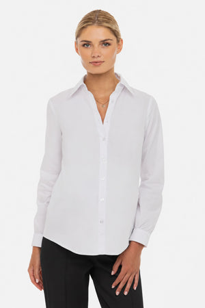 white maternity shirt front view