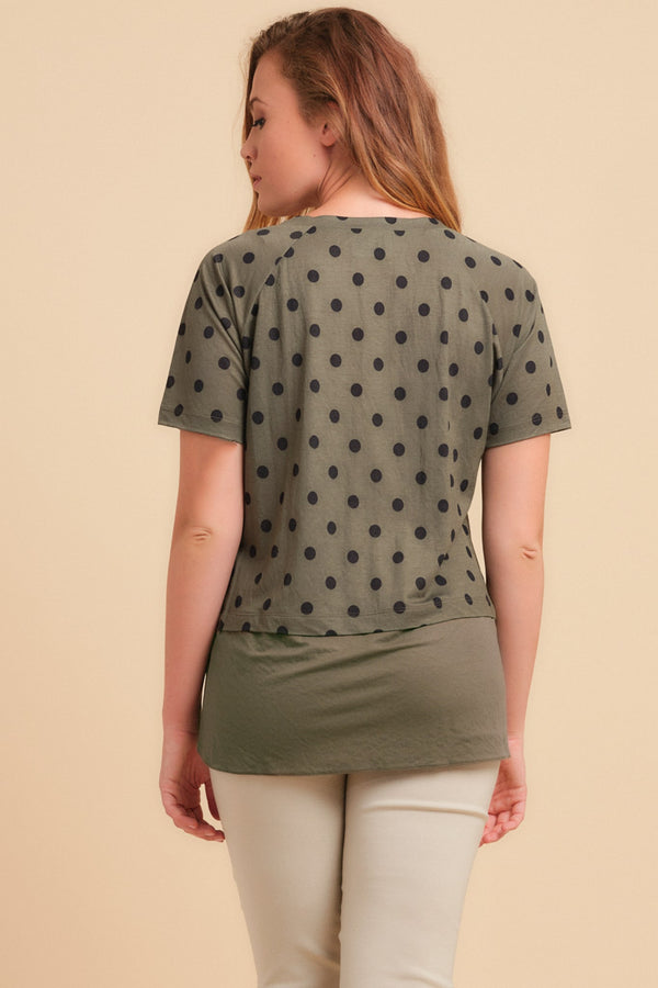 Блуза с десен за бременни и кърмещи