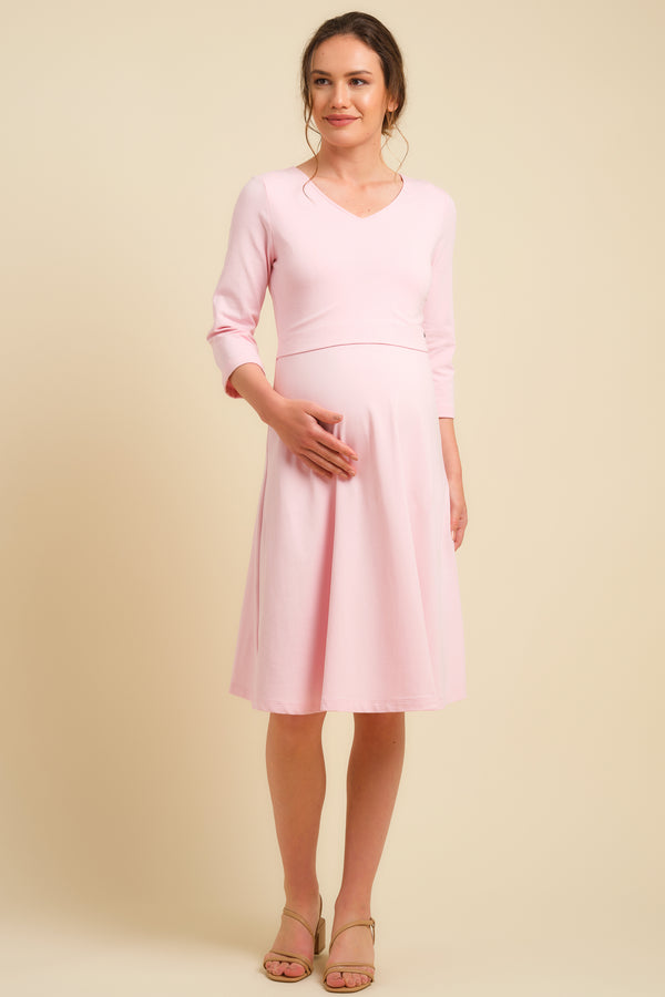 Памучна рокля за бременни и кърмещи