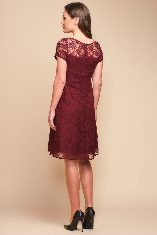 Официална дантелена рокля за бременни