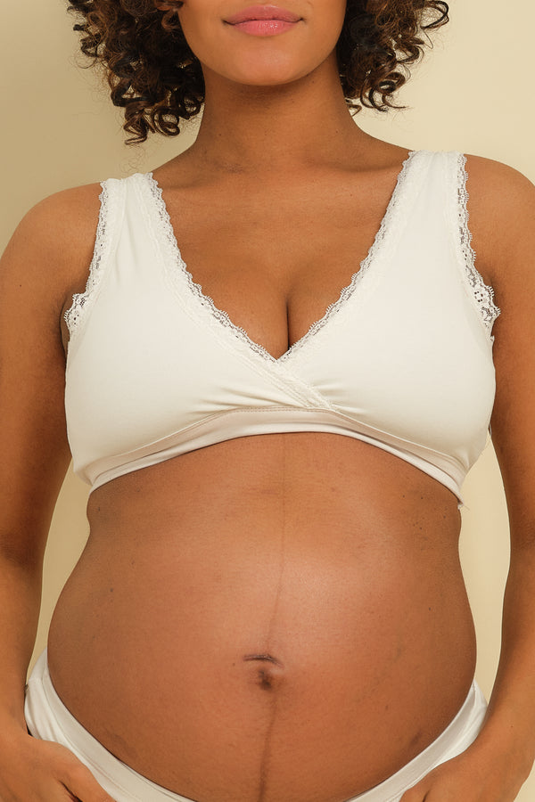 Памучен сутиен за кърмачки и бременни