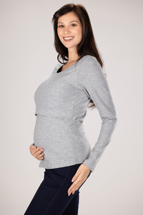 Блуза от трико за бременни и кърмещи